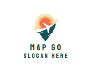 Airplane GPS Travel logo