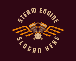 Wing Engine Maintenance logo design