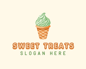 Ice Cream Sundae Logo