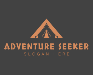 Outdoor Triangle Tent logo design