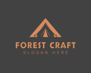 Outdoor Triangle Tent logo design