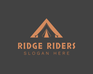 Outdoor Triangle Tent logo design