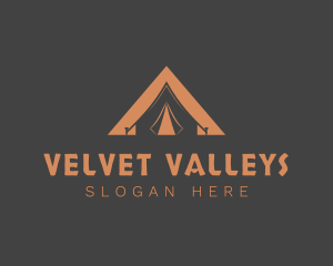 Outdoor Triangle Tent logo design