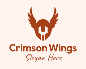 Winged Helmet Wings logo design