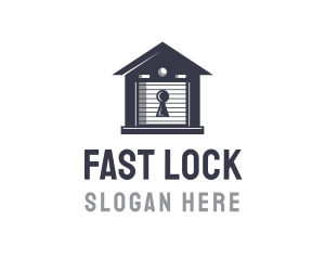 Storage Lock House logo design