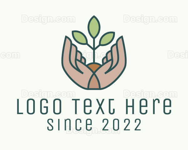 Seedling Hand Garden Logo