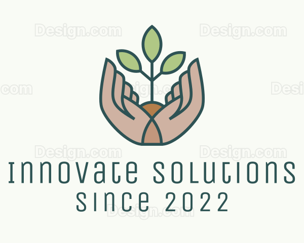 Seedling Hand Garden Logo