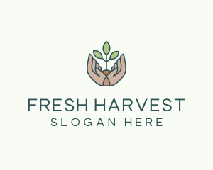 Plant Seedling Hand Garden logo design