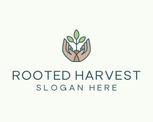 Plant Seedling Hand Garden logo design