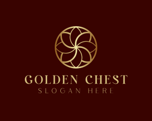 Golden Floral Spa  logo design