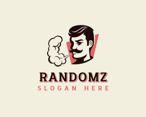 Mustache Person Smoking logo