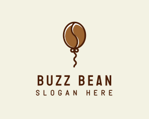 Flying Coffee Balloon  logo design