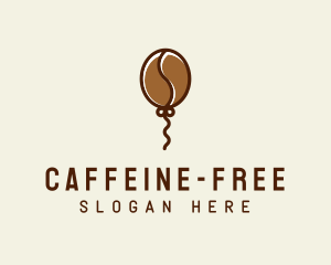 Flying Coffee Balloon  logo design