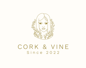 Natural Vine Woman logo design