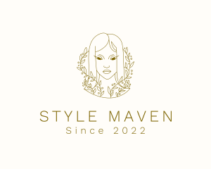 Natural Vine Woman logo design