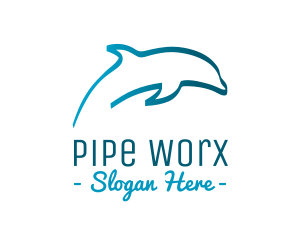 Blue Dolphin logo design