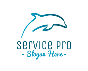 Blue Dolphin logo design