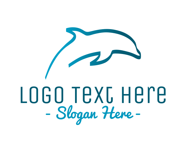 Blue Dolphin logo example 4