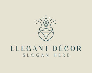 Candlelight Candle Decoration logo design