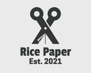 Paper Art Scissors logo design