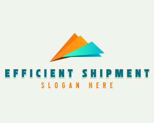 Plane Shipping Logistics logo design