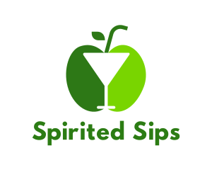 Green Apple Cocktail logo design