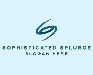 Spiral Portal Letter S logo design