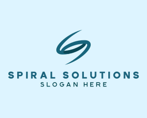 Spiral Portal Letter S logo design