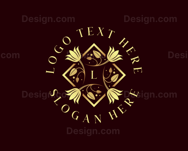 Luxury Flower Boutique Logo