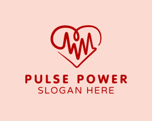 Heart Pulse Lifeline logo design