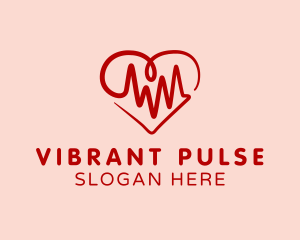 Heart Pulse Lifeline logo design