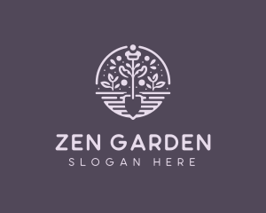 Gardening Shovel Plant logo design