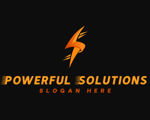 Energy Electricity Thunder logo design