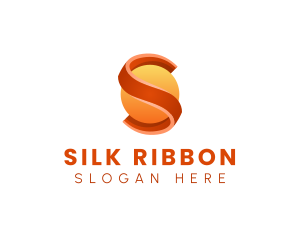 Company Sphere Ribbon Letter S logo design