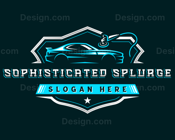 Automobile Sedan Detailing Logo