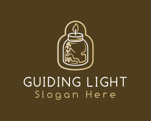 Candle Jar Decoration logo design