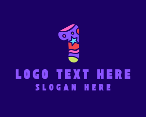 Colorful Shapes Number 1 logo