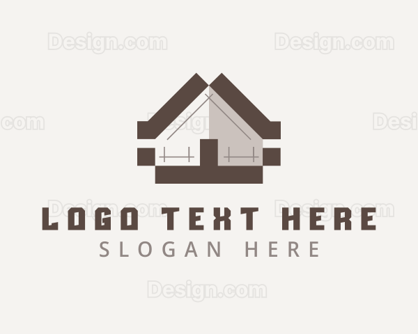 House Architect Blueprint Logo