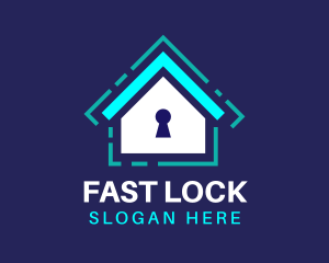 Security Home Lock logo design