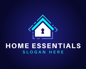 Security Home Lock logo design