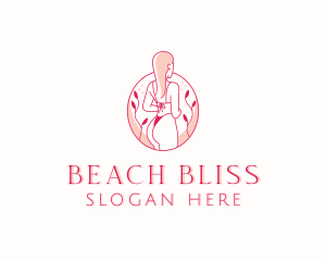 Woman Bikini Lingerie logo design