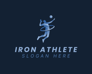 Volleyball Sports Athlete logo design