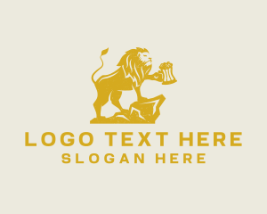 Lion - Lion Beer Pub logo design
