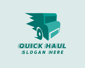 Fast Teal Truck logo