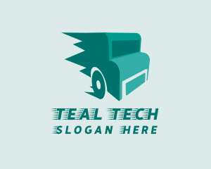 Fast Teal Truck logo