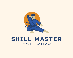 Karate Martial Arts Master logo design