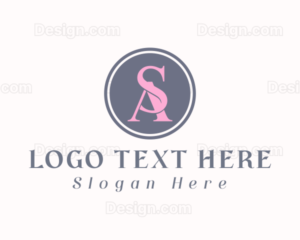 Boutique Letter SA Monogram Logo