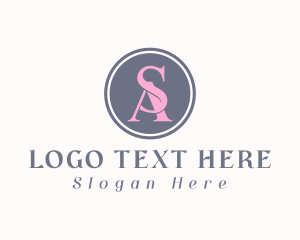 Boutique Letter SA Monogram logo