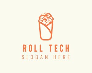 Orange Food Wrap logo design