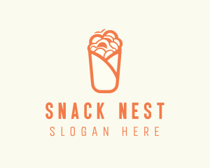 Orange Food Wrap logo design